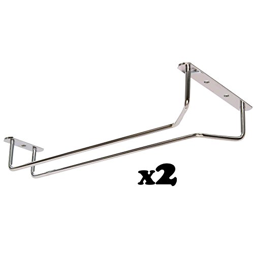 W & P Trading Co. GHC-16x2 Set of 2-16-Inch Long, Wine Glass Rack