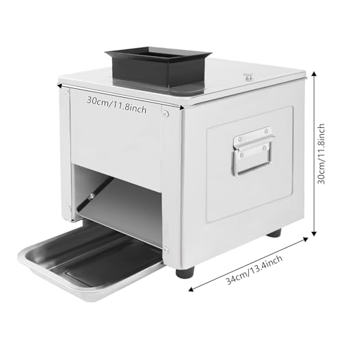 Máquina cortadora de carne acero inoxidable 850W 330Lb/h miniatura 4