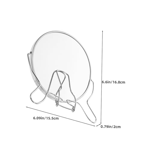 Miroir de coiffeuse double face à structure pivotante en métal