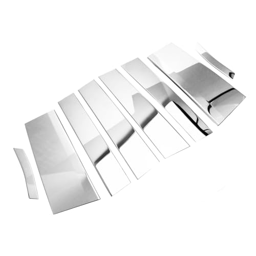 DressCarParts エスクァイア 80 85 系 鏡面 ステンレス ピラー パネル ガーニッシュ ドアバイザー有車用