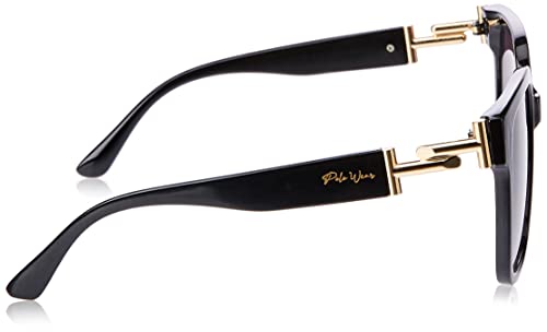 Óculos de Sol, Polo Wear, Feminino, Preto, Único, MG1317-C2