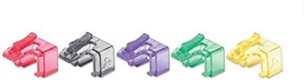 Intellinet771450 RJ45 Repair Clip, Repair Clip for RJ45 Modular Plug; Transparent Mixed Colours; 50 Pack