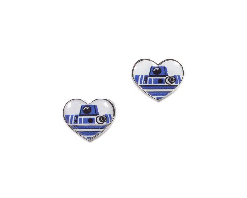 Disney Star Wars R2-D2 Heart Stud Earrings
