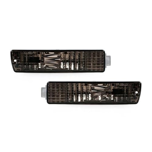 Work Light 1 Pair Front Turn Signal Bumper Indicator Light Fog Corner Lamp with Harness for VW for Golf 2 MK2 for Jetta 2 MK2 1980-1990 1991 1992 Fog Light(White-1Pair)