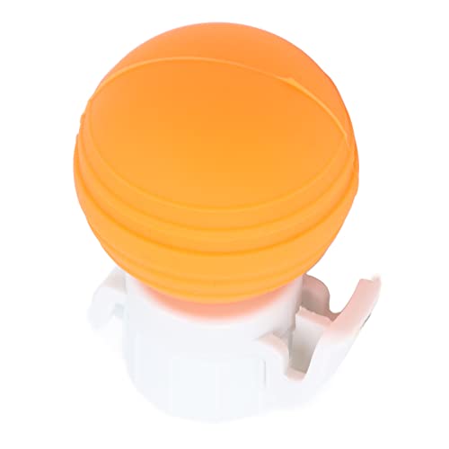 OVAQUIXI Fizz Keeper Carbonation Preserver, Freshness Guarantee Soda Bottle Lid,Fizzy Drinks Bottle Pressure Stopper,Silicone Pump Ca p for Most Carbonated Drinks (Orange)