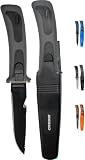 Migliori coltelli da pesca CRESSI Vigo Knife Coltello Professionale Subacqueo per Immersioni e Apnea, Unisex – Adulto, Nero/Grigio Lama Nera, 23.5 cm