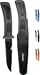 CRESSI Vigo Knife Coltello Professionale Subacqueo per Immersioni e Apnea, Unisex – Adulto, Nero/Grigio Lama Nera, 23.5 cm