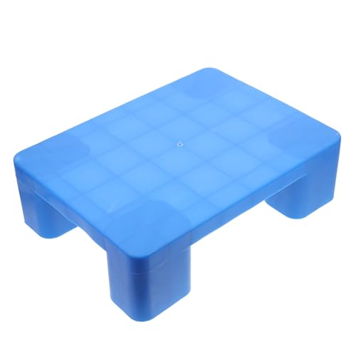 KOCKSHION Paleta de Plástico para Almacenamiento 40X30X12 CM Azul Plataforma Hueca Resistente para Almacén y Supermercado Palet de Suelo Multifuncional para Sótanos y Estanterías