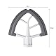 Alnicov Beater mit Schaber für Bowl-Lift-Standmixer