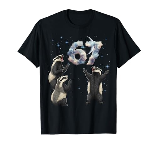 67 Meme 3 Honey Badger Howling at The Moon T-Shirt