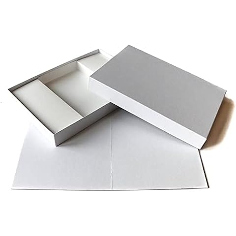 Spieltz DIY Board Game Blank Board Game 30 x 40 cm + Box + Insert White Linen Paper Made in Europe (Medium) Cover