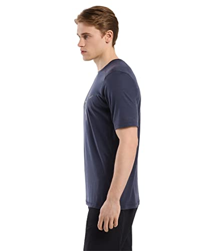 Arc'teryx Ionia Merino Wool Logo Shirt Ss Men's | Soft Merino-Blend Performance Tee | Black Sapphire, X-Small #TOP1