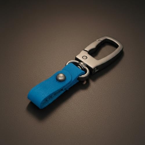 Image of THE MEN THING - Stylish Multicolor Stainless Steel Keychain for Men & Boys (FORGECLIP BLUE)