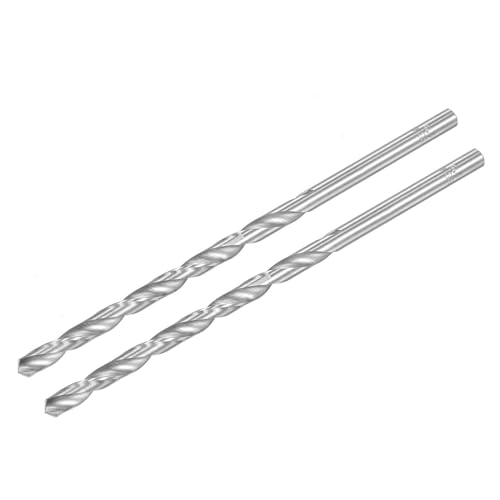 Image of TA-VIGOR 2Pcs 6.5mm Extra Long Twist Drill Bits, 160mm Length High-Speed Steel HSS Straight Shank Spiral Drill Bits for Wood Metal Aluminum Plastic
