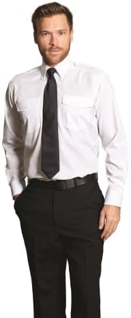 MarinersApp Merchant Navy White Uniform Full Shirt with Epaulets Flaps - Royal Look