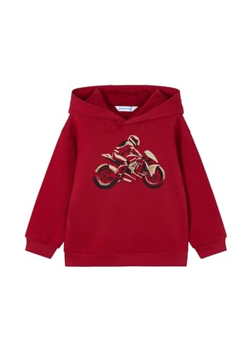 Mayoral Embossment Print Pullover for Boys Red