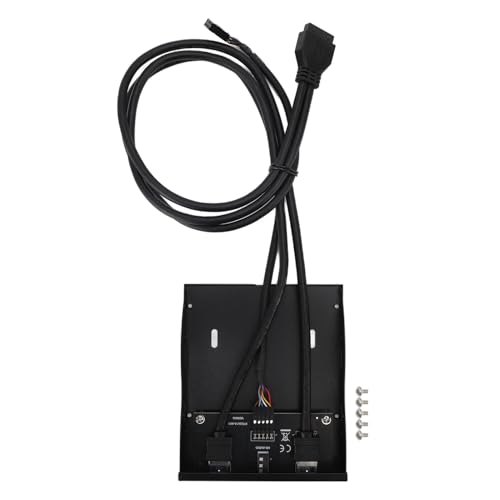 Panel de disquete USB A y audio HD con concentrador de 19 pines para constructores de PC 6