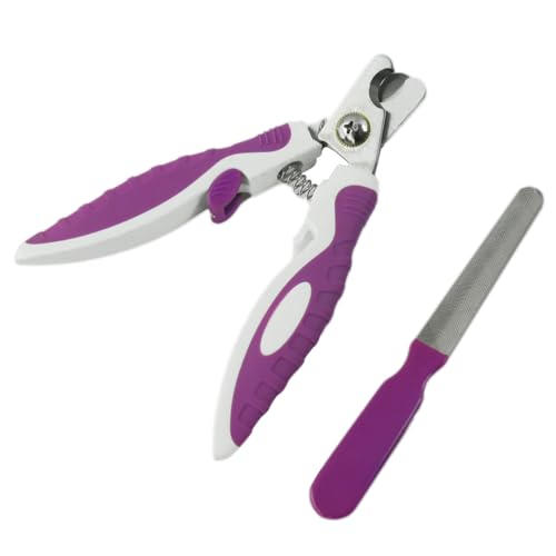 BCOATH ペット用爪切り トリマー ステンレススチール製 犬 猫用 ハンドル付き 家庭用グルーミングアクセサリー