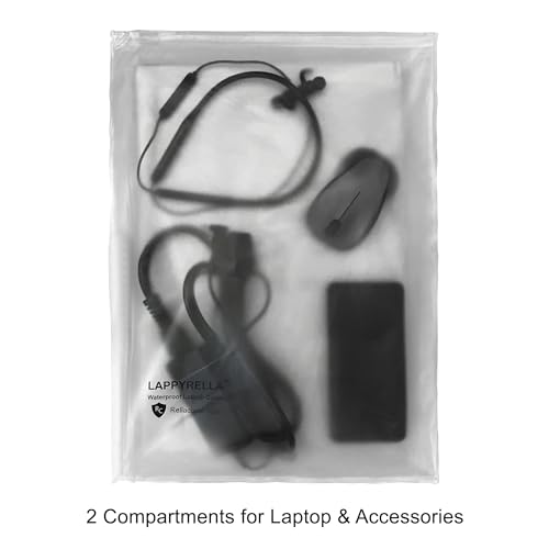 LappyRella Waterproof Cover For 15.6 Inch Laptop Dustproof Scratch Proof Translucent Zip Lock Pvc Bag,Transparent - Image 2