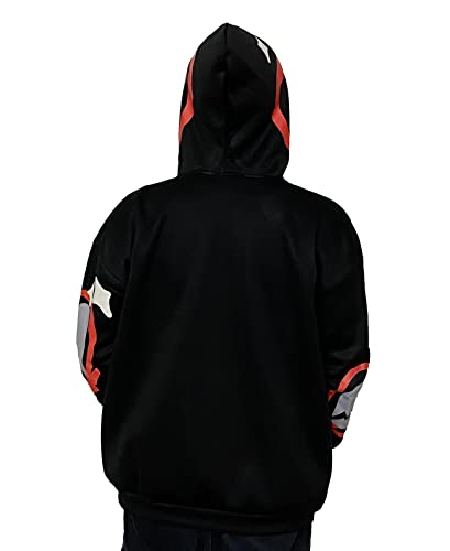 Full Zip Hoodies for Women Men Graphic Hoodies Y2k Over Face Oversized Jackets Vintage Sweatshirt Star Hoodie Black-XL4
