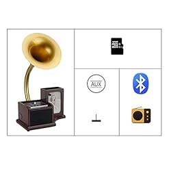 Tourne-disques rétro, système de Musique rétro Nostalgie vocale de Style Mini Gramophone avec Radio Tourne-Disque Tourne… - Les Beatles, Paul McCartney, John Lennon, RIngo Starr, George Harrison Tourne-disques rétro, système de Musique rétro Nostalgie vocale de Style Mini Gramophone avec Radio Tourne-Disque Tourne… – Image 3