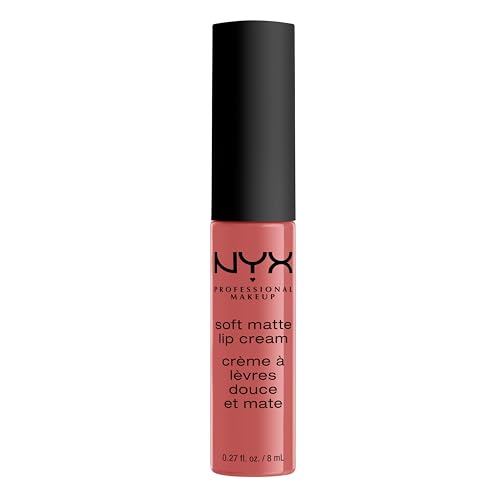 NYX Professional Makeup Lippenstift, Soft Matte Lip Cream, Cremiges und mattes Finish, Hochpigmentiert, Langanhaltend, Vegane Formel, Farbton: Zurich