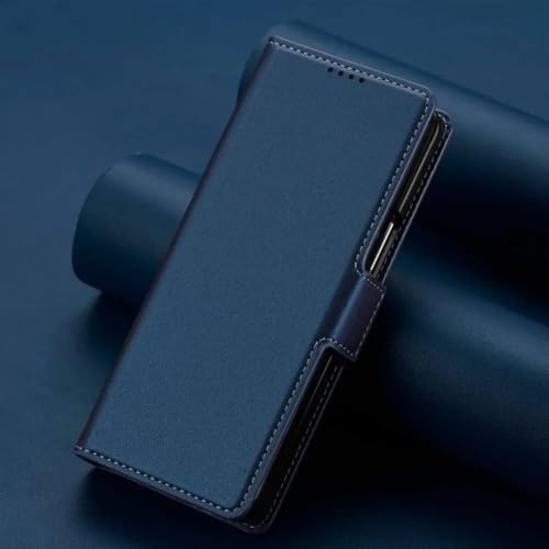 Coque Samsung Z Fold 7 6 5 4 3 cuir étui portefeuille bleu rabat 5G
