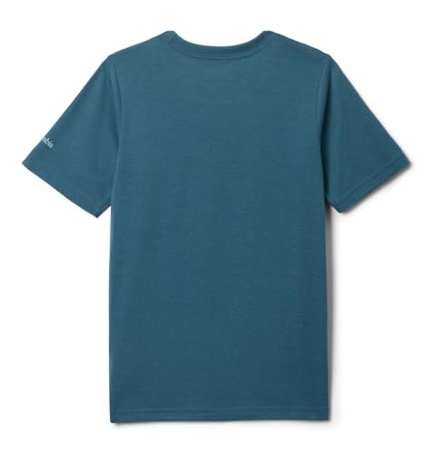 Columbia Youth La Poudre Pass Short Sleeve T-Shirt, Everblue/Camp Life, X-Large2