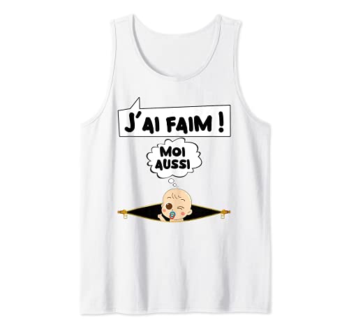 J'ai faim. Femme enceinte humour grossesse, futur bébé drôle Débardeur Cover