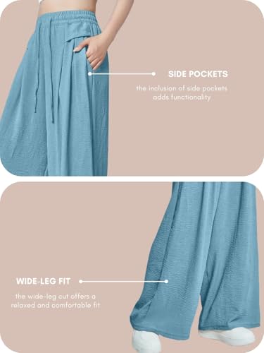Image of GRECIILOOKS High Waist Polycotton Trousers for Women - Flared Parachute Pants with Side Pockets | Casual Travel Cargo Pants (Available in Plus Size and Value Pack)
