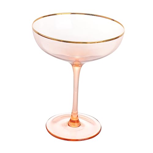 COLLBATH Unique Pink Cocktail Glass 1pc Creative Household for Mojito Wine Party Drinking Cup