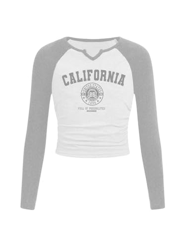 Image of SOLY HUX Girl's Long Sleeve T Shirts Cute Graphic Tees Casual Teen Tops Preppy Back to School Clothes