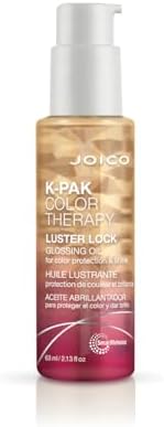 Joico K-PAK Color Therapy Luster Lock Glossing Oil, Anti Frizz Repair for Damaged Hair, Color Vibrancy with Argan Oil, Sulfate Free, 63mL