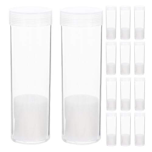 Tubes transparents en plastique pour organiser les pièces sur votre bureau
