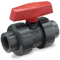 King Brothers Inc. BTU-3000-SE 3-Inch Slip PVC Heavy Duty True Union Ball Valve, Gray