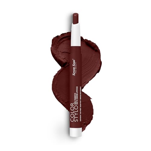 Image of Seven Seas Color Stylo NonTransfer Matte Lipstick | Matte Finish Crayon Lipstick | Waterproof | Long Lasting | Lasts Up to 24 hours (Fiery Maroon)