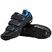 tommaso Pista Women's Road Bike Cycling Spin Shoe Dual Cleat Compatibility- Black/Blue - 37