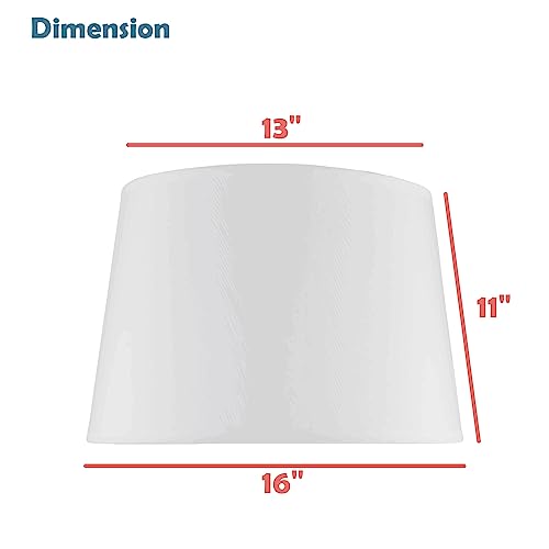 Image of Aspen Creative 32991, Handwoven Empire Spider Lamp Shade, Natural Banana Leaf, 13 inch Top x 16 inch Bottom x 11 inch Slant Height