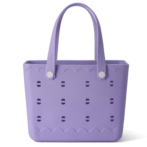 Rubber Beach Bag Waterproof Washable Tip-Proof Durable Tote Bag for Beach Boat Pool and Sports X Large Rubber Tote