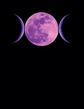 Paperback Triple Goddess Moon: A Blank, Lined Journal, Purple Triple Moon Book