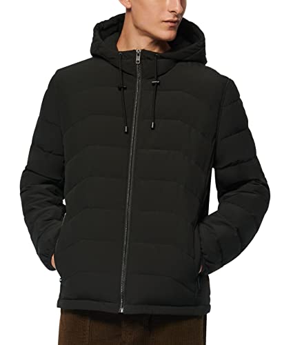 Marc New York by Andrew Marc Men's Claxton Down Jacket, Black, XX-Large