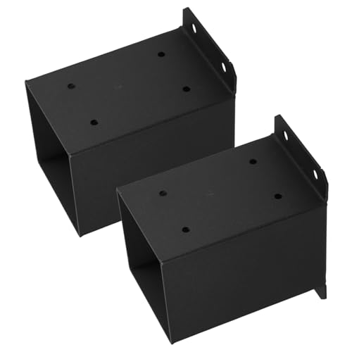 Sosoport 2piezas Anclaje De Soporte De Pabellón Protector De Postes De Barandilla Base De Soporte para Postes Metal para Madera De Base De De Alta Resistencia para De Escaleras y