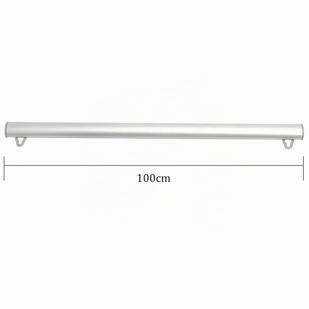 Cocoarm Clip Rail pour Affiches, 2 Barres de Suspension en Aluminium 1m (100cm) pour Bannières Textiles, Posters et Photos - Porte-Affiche Mural Sans Outil