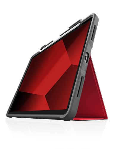 STM Dux Plus, Ultra Protective Case for iPad Air 11" M2/5th/4th Gen, Apple Pencil Holder Supports Charging