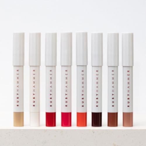 Ruby Hammer Lip Serum Balm Deep Nude | Hydrate. Tint. Restore | Full Size | Designed by award winning make up artist. - Image 2