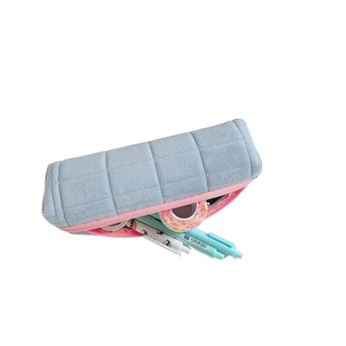 JUSKAQZYI Lindo Estuche Ligero con Cremallera Multifuncional pequeño Estuche for lápices Suministros de Oficina, for niñas y niños(BLU)