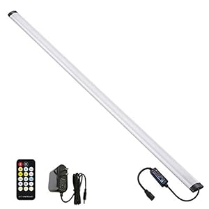 Dimmable Under Cabinet Lighting, Color Temperature Changing LED Light Bar, Daylight to Warm White Lights, Remote Control Lamp for Desk, Counter, Closet, Room, Shelf (36 Inch)