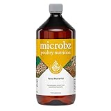 MICROBZ POULTRY NUTRITION | 1 Litre | Liquid Beneficial Microbes for Chickens & Poultry to Supports Digestive Health, Immunity & Egg Production - Up to 100 Servings