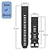 Watch Band for Garmin Fenix 6/Fenix 7/Fenix 8 (47mm)/Fenix 5/Fenix E (47MM), 22mm Silicone Watch Bands Quick Fit Strap for Garmin Smartwatch (Black)