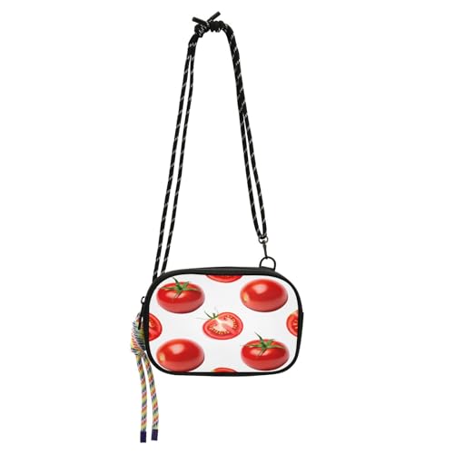 Women's Tomatoes Crossbody Bag,Cell Phone Purse Handbag with Adjustable Strap for Everyday Use, Travel, Shopping